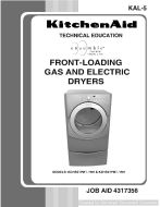 KitchenAid KGHS01PMT Front Loading Gas & Electric Dryer