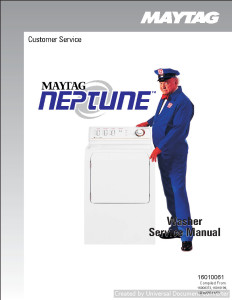 Maytag  MAH3000 Neptune Washer Service Manual