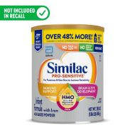 Similac Pro-Sensitive Non-GMO Powder Baby Formula, 29.8 oz Canister